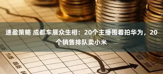 速盈策略 成都车展众生相：20个主播围着拍华为，20个销售排队卖小米