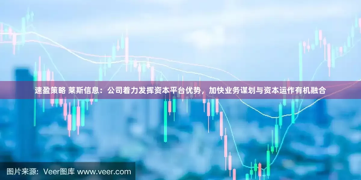 速盈策略 莱斯信息：公司着力发挥资本平台优势，加快业务谋划与资本运作有机融合